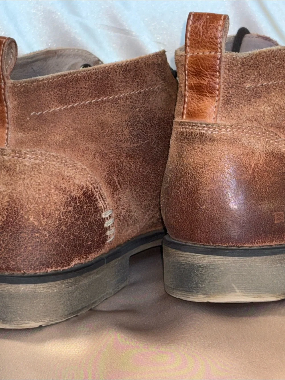 BED|STU Men's Chestnut Brown Suede Chukka Boots Men Sz 12